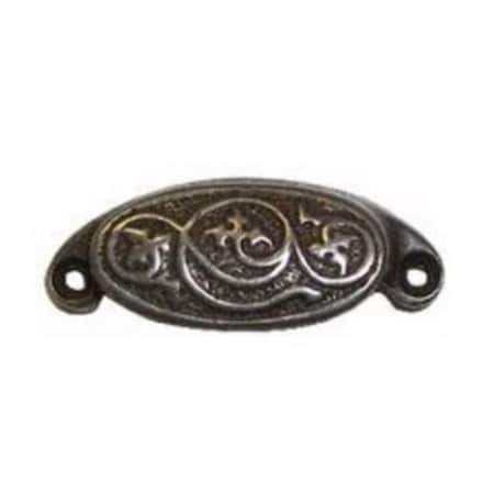 Gourmetgalley 88-605 Ivy Drawer Pull - Black Nickel - 3-1/4in. x 1-1/2in. GO3016806